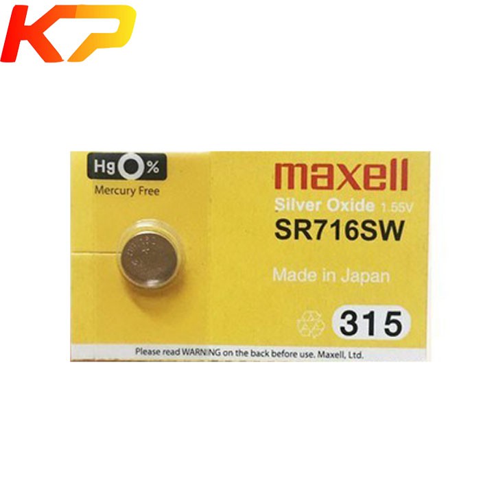 2 pin đồng hồ sr716sw sr716 315 maxell chính hãng.