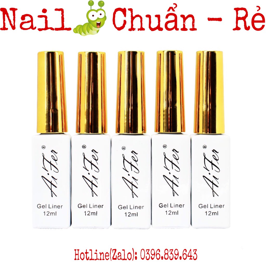 Sơn Gel Cọ Nét AIFER - Cọ Vẽ Nét MÓng Siêu Mảnh