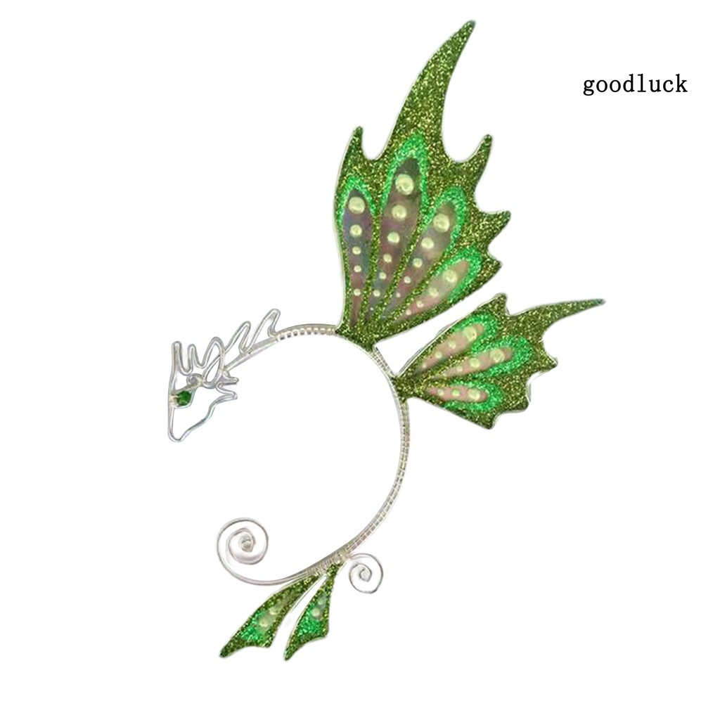 1 Khuyên Kẹp Vành Tai Hình Cánh Bướm Nhiều Màu Hóa Trang