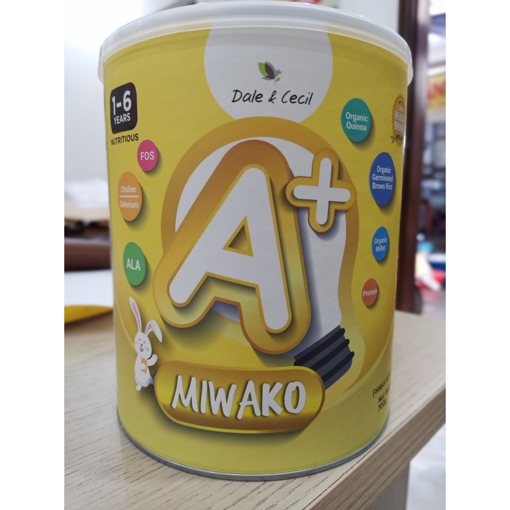 Sữa công thức thực vật hữu cơ A+ Miwako