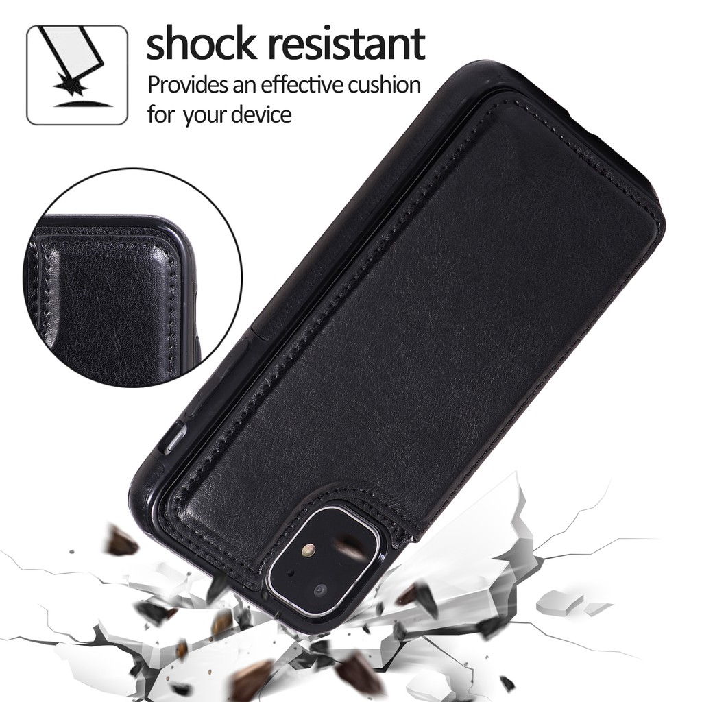 Bao da điện thoại lót silicon hai lớp cho IPHONE 13 11 PRO MAX 11 PRO 11 XS MAX XR XS