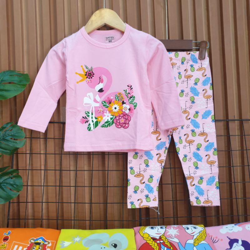 HOT TREND 2020 - Đồ Bộ bé gái tay dài thu đông thun cotton xuất hàn quảng châu. Size 8-33kg