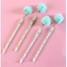Bút quả bông quả bơ in hình BQB22 bút quả bông cute bút quả bông dễ thương