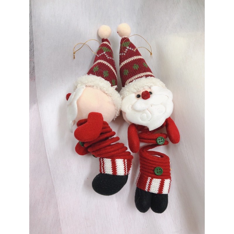 Ông già noel lò xo treo trang trí noel-hot trend 2022