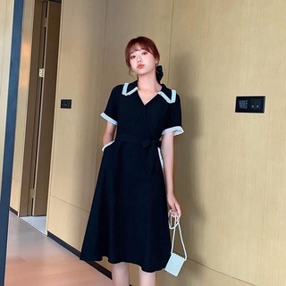 đầm bigsize thiết kế 40kg_120kg mẫu tim chông tay cổ túi né trắng mặc đi làm đi chơi đều xinh