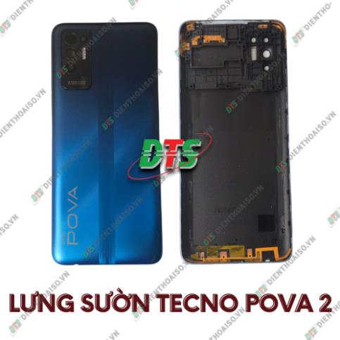 Lưng sườn tecno Pova 2 màu xanh, bạc