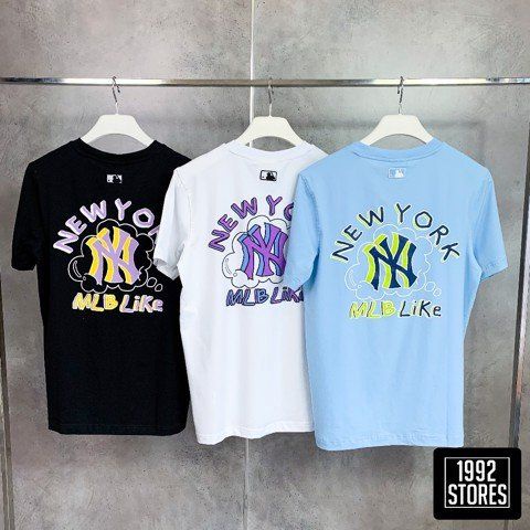 Áo Thun Ny MLB Chữ Sau - Hàng Xuất Dư Cambodia - Nam Nữ mặc được