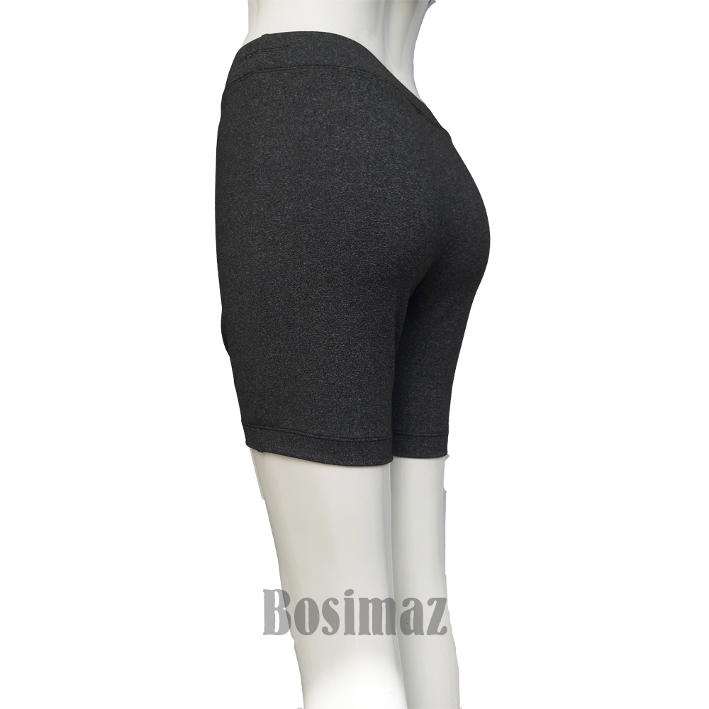 Quần Legging Nữ Bosimaz MS348 đùi không túi màu tiêu xám đậm, thun co giãn 4 chiều, vải đẹp dày, thoáng mát. | WebRaoVat - webraovat.net.vn