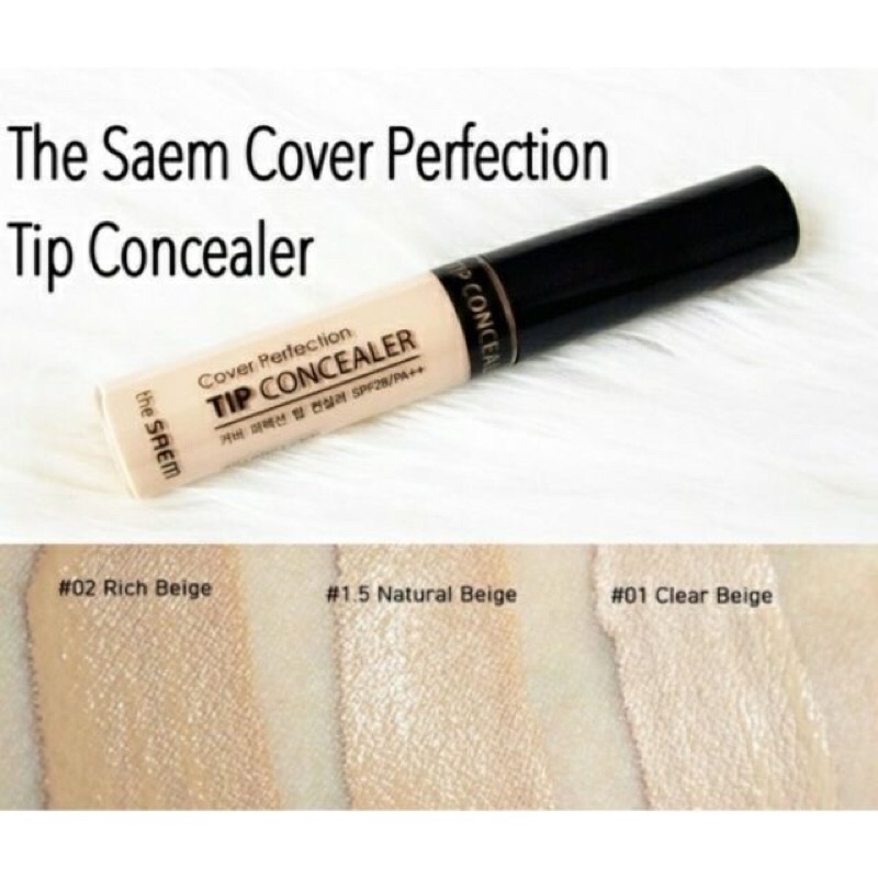 Kem Che khuyết điểm The Saem Cover Tip Perfection Concealer SPF28 PA++ | BigBuy360 - bigbuy360.vn