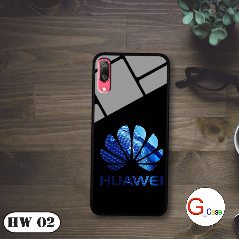 [Mã ELORDER5 giảm 10k đơn 20k] Ốp lưng Huawei Y7 Pro 2019-lưng kính in logo hãng điện thoại