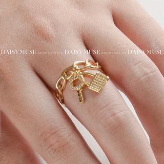 |KHÔNG ĐEN GI| Nhẫn kiểu Daisymuse