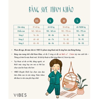 [O] VIBES Đồ bộ Pijama ngắn Leaf Py Set