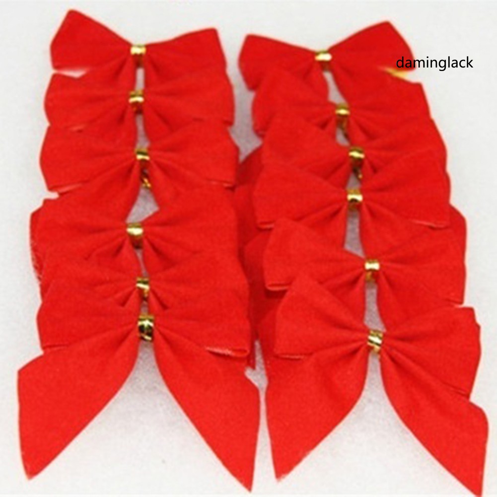 Set 36 Nơ Trang Trí Cây Thông Giáng Sinh Cỡ 6cm Tiện Dụng