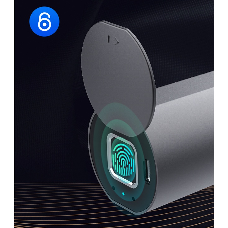 C3BF Smart Keyless BT / Vân tay Khóa xe đạp mới Khóa dây thép Khóa xe đạp chống trộm Khóa cáp bảo mật điện tử