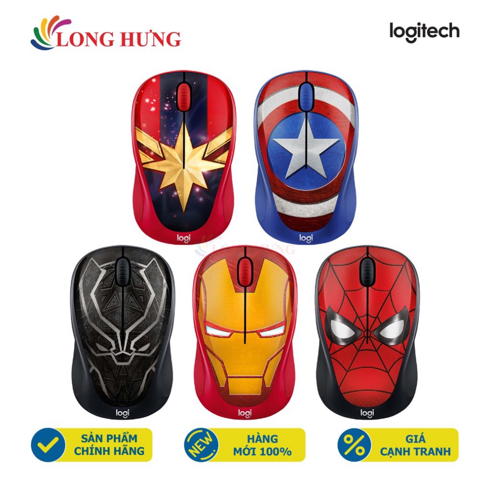 Chuột không dây Logitech Mavel M238 - Hàng chính hãng - Thiết kế nhỏ gọn Kết nối không dây 2.4GHz