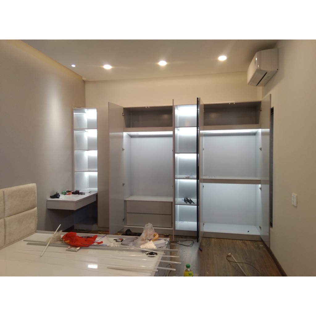 Đèn led thanh nhôm góc V 16x16mm tủ bếp kích thước chiều dài theo yêu cầu | BigBuy360 - bigbuy360.vn