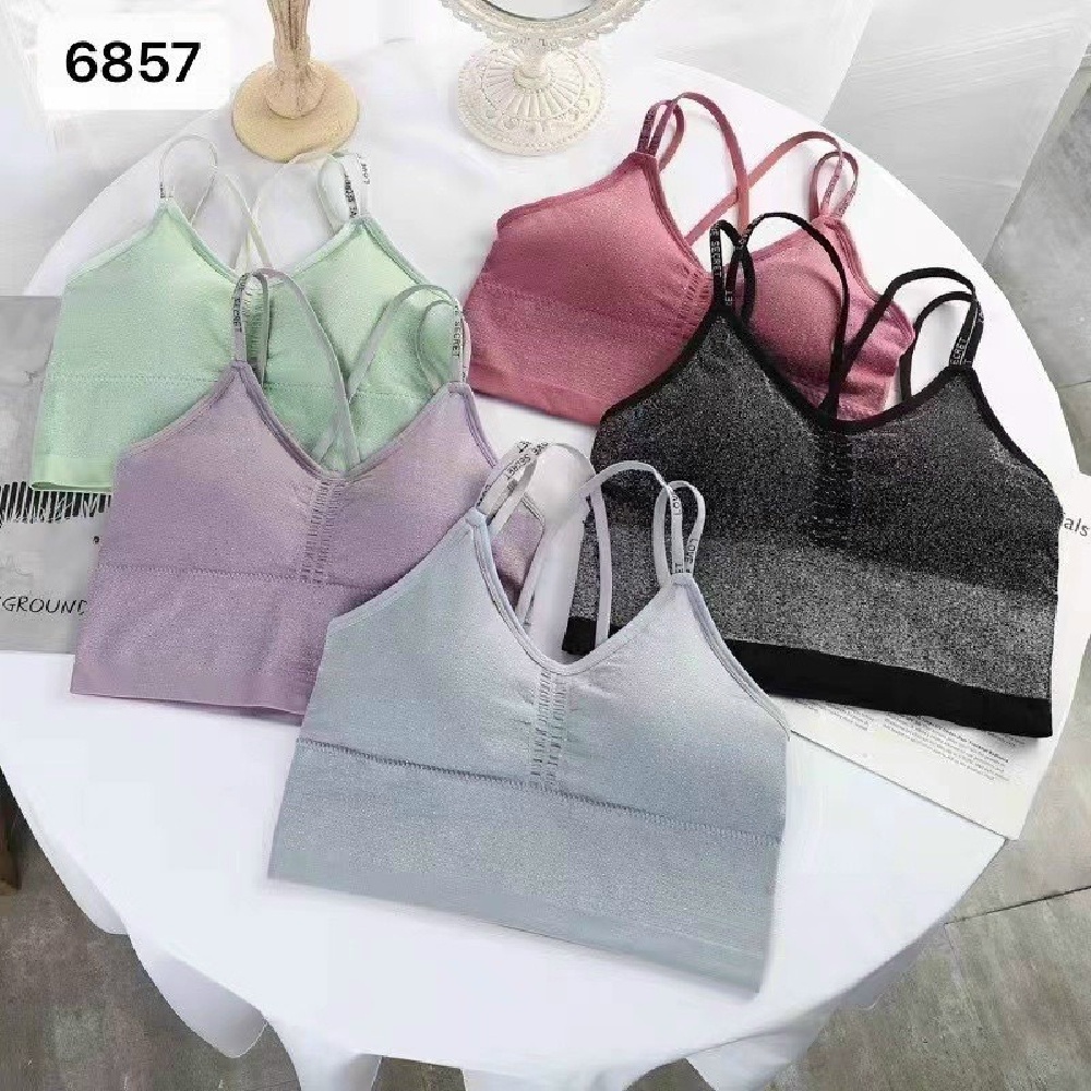 Áo Bra 2 Dây kim tuyến siêu xinh (đồ tập gym-yoga nữ)