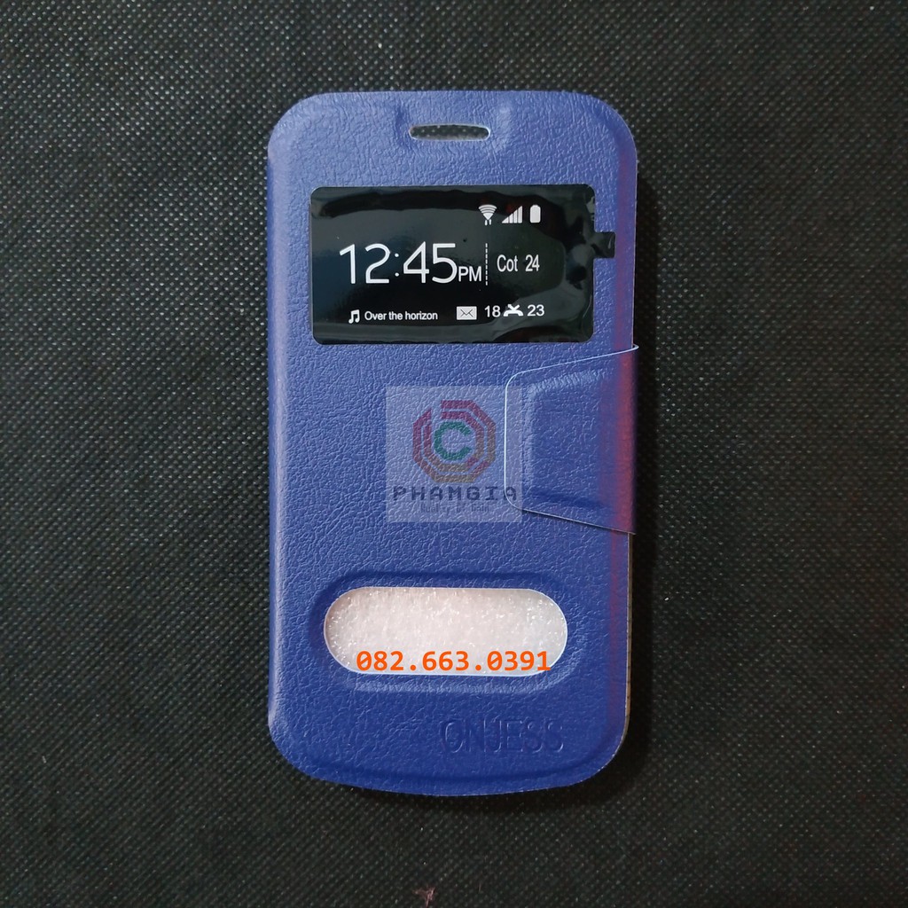 Bao da Nokia 1 có đồng hồ xem giờ, chất liệu da sang trọng