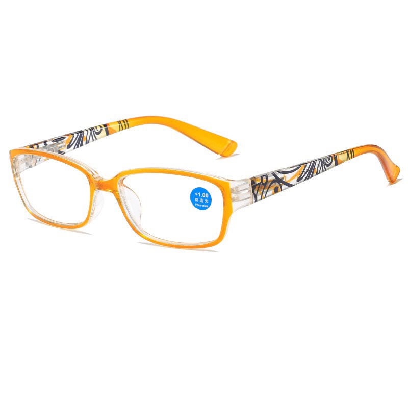 Kính lão đọc sách in hoa văn gọng lò xo phong cách Retro đơn giản thanh lịch đủ độ từ +1.00 - +4.00 mã T2902