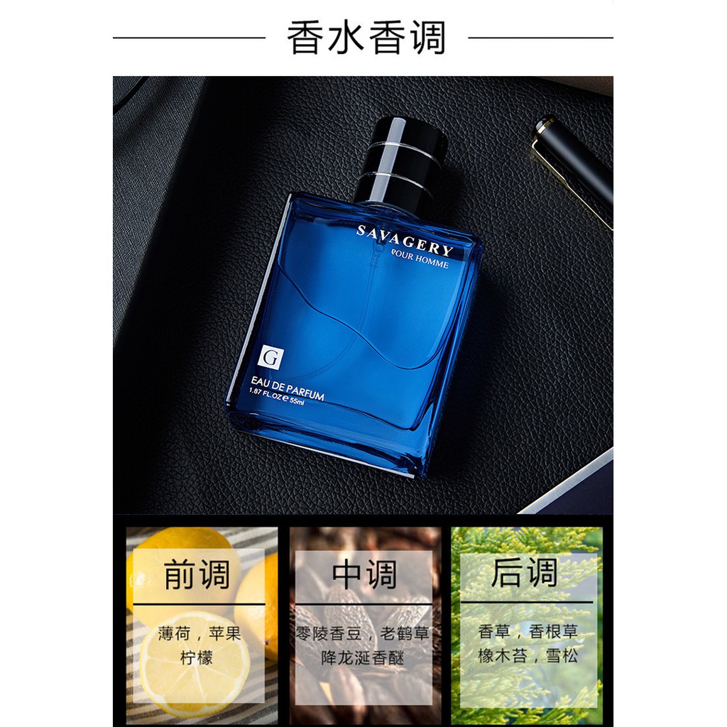 (Sang Trọng - Đẳng Cấp) Nước hoa nam cao cấp SAVAGERY BLUE 55ml - Phù hợp cả 4 mùa