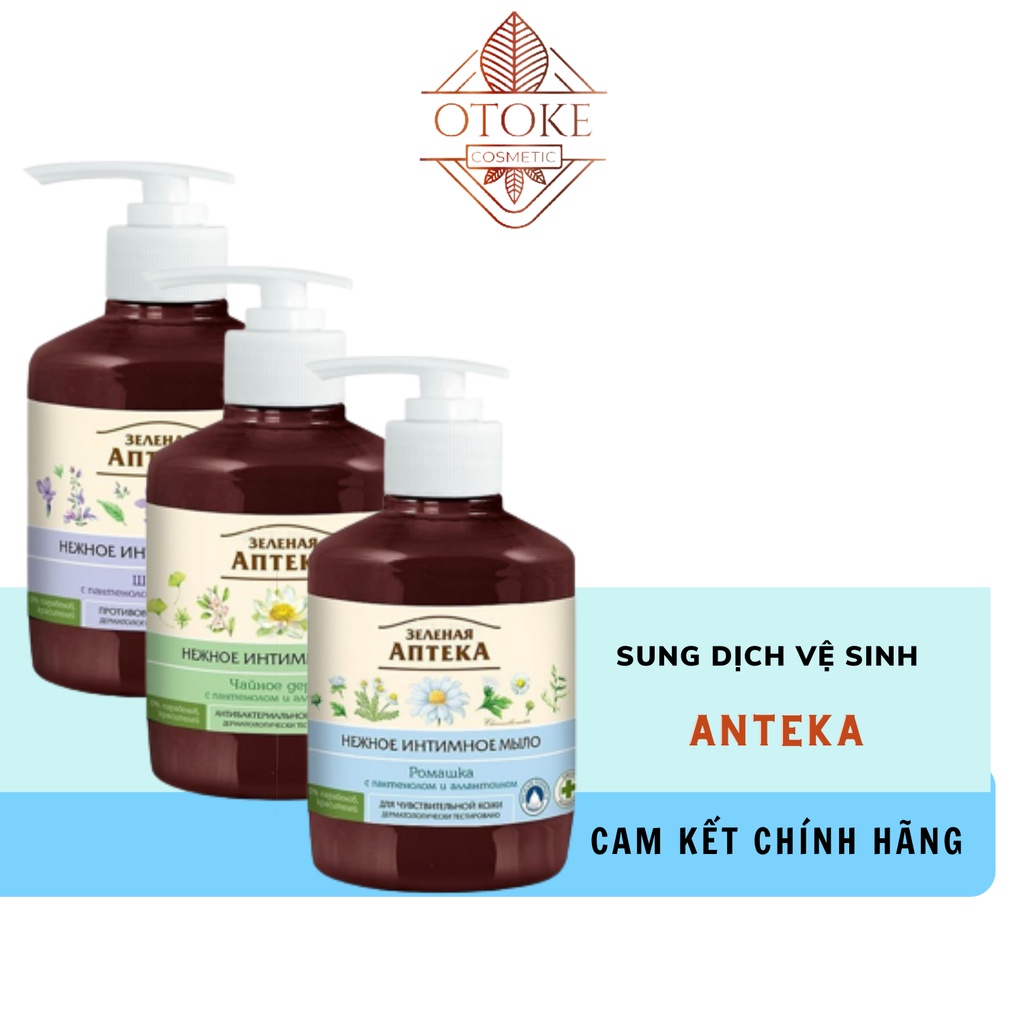 Dung dịch vệ sinh Anteka dạng gel Pharmacy (Apteka) 370ml-OTOKE