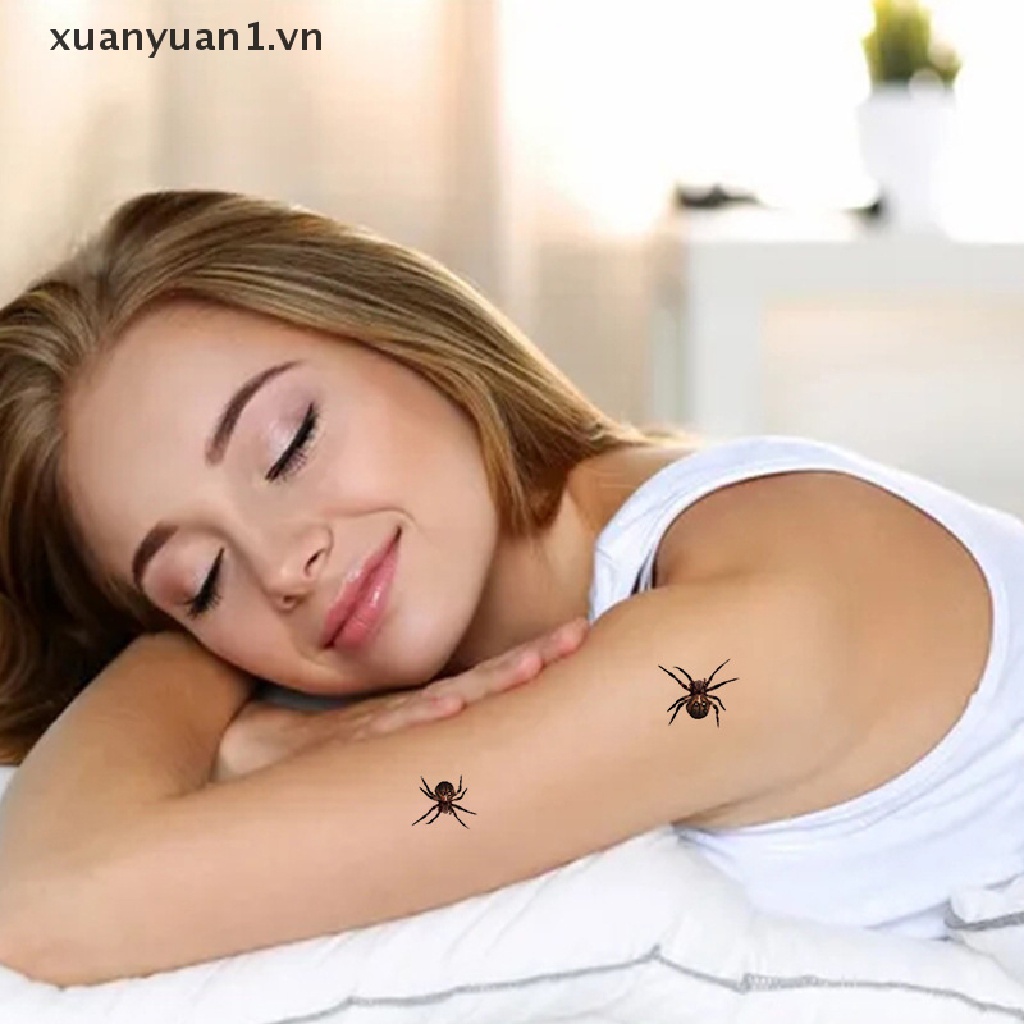 Set 10 Tấm Hình Xăm Dán Chủ Đề Halloween Độc Đáo