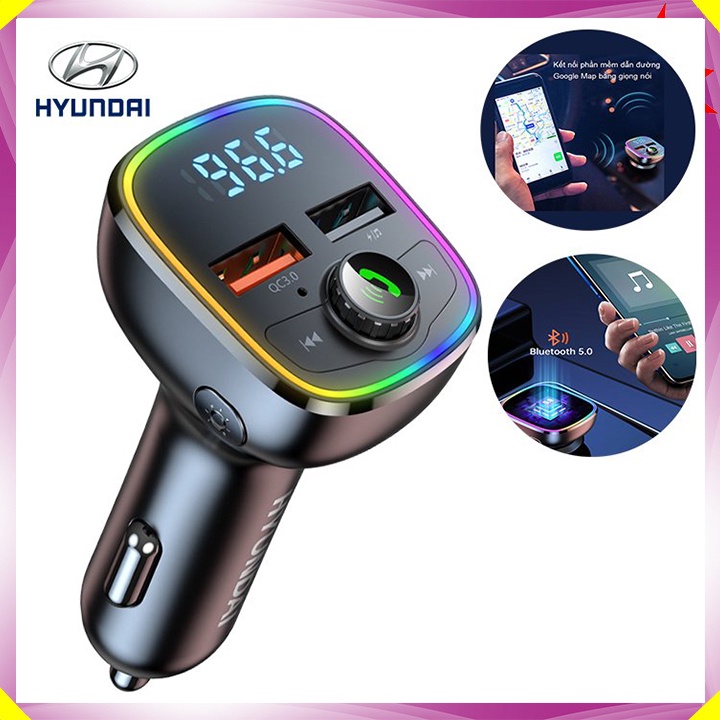 Tẩu nghe nhạc mp3 bluetooth ô tô thương hiệu Huyndai M36 - HÀNG CHÍNH HÃNG BẢO HÀNH 12 THÁNG