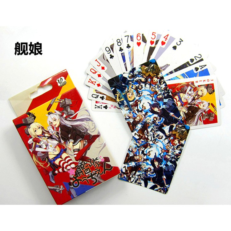 Bộ bài Tây anime NARUTO, bộ tú poker akatsuki chopper rozo luffy onepiece 54 lá in hình anime manga dễ thương độc đáo