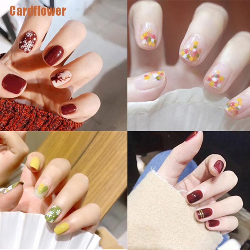 (Hàng Mới Về) 24 Móng Tay Giả Thời Trang Có Thể Tháo Rời