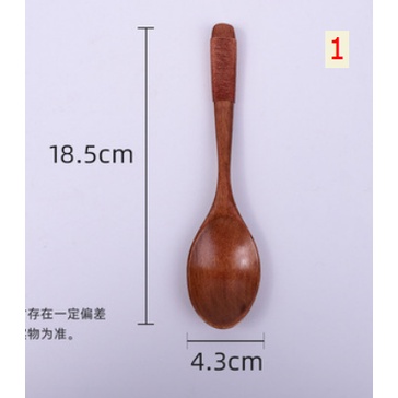 Thìa gỗ, muỗng gỗ cuốn dây phong cách Nhật Bản, phụ kiện decor chụp ảnh thức ăn