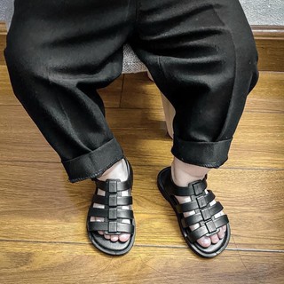 Sandal rọ đen hồng - RABBITSHOP