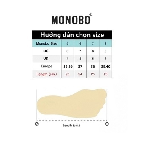 Dép Kẹp Thái Lan Chính Hãng Monobo Moniga 27.9 - Màu Kem