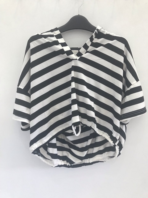 sét áo hode mũ hở lưng quần chun bo gấu