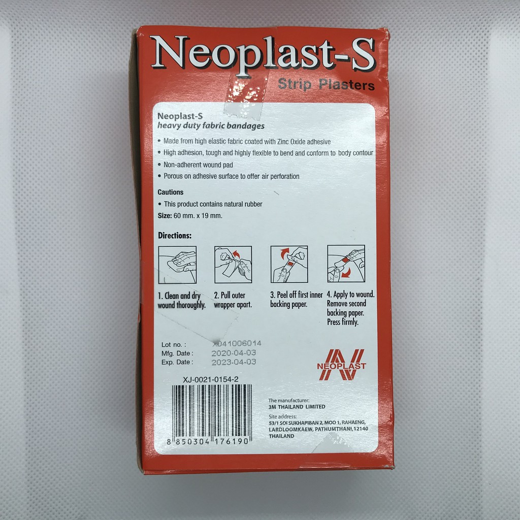 Băng cá nhân Neoplat-S hộp có 100 miếng băng keo cá nhân hình chú voi
