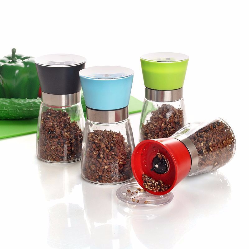Lọ xay hạt tiêu cầm tay siêu nhanh bằng thủy tinh dày dặn