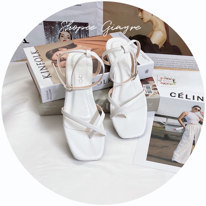 Sandal xỏ ngón da mềm hh gót 1,5cm (nên đặt lên 1 size )