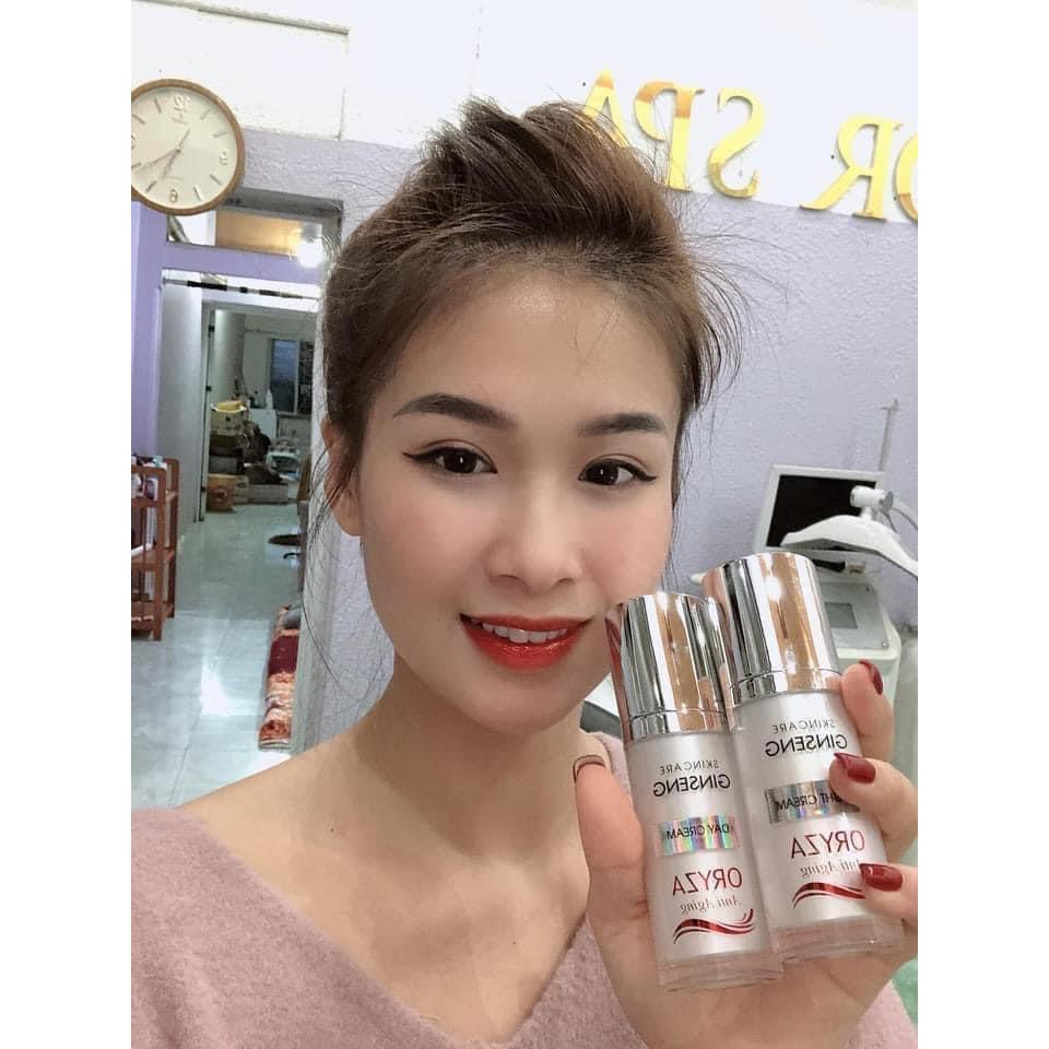 <Mẫu mới>Bộ Kem Dưỡng Ngày Đêm Oryza Whitening