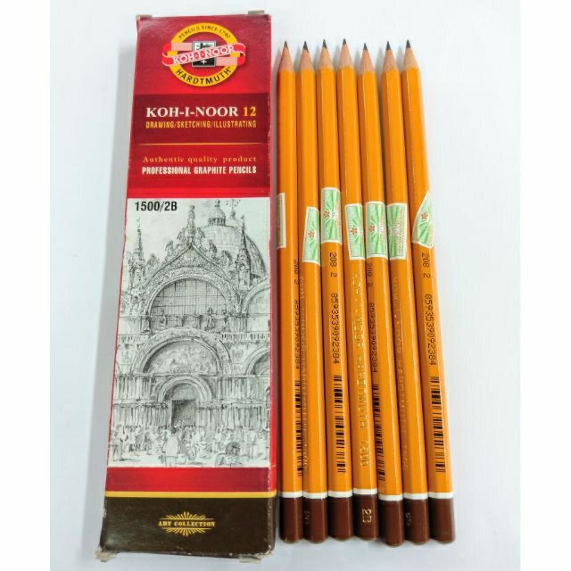 COMBO 12 Bút chì Tiệp 1500 Chính Hãng Koh-I-Noor