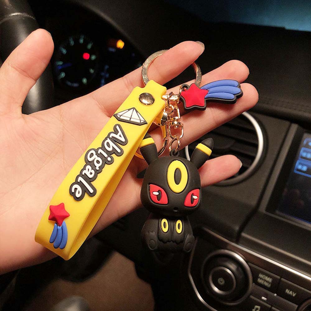 Móc khóa phối hình Pokemon Eevee Sylveon 10 kiểu tùy chọn dễ thương