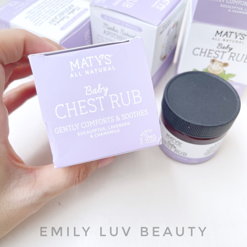 Dầu bôi ấm ngực giảm ho Maty’s cho bé 3M+ Mỹ