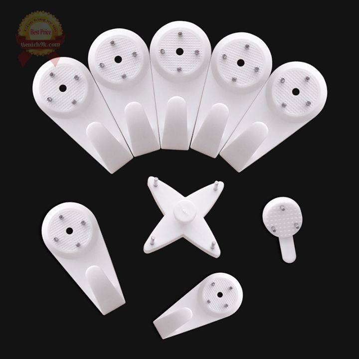 Móc treo đồ đóng đinh chịu lực thép không gỉ để quần áo chìa khóa khăn lau dao thớt gắn tường đa năng