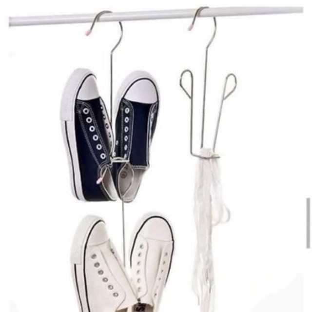 Móc treo phơi giày dép bằng Inox 304 dày 4 li, móc cứng cáp, sắp xếp treo tiện lợi giữ phom giầy