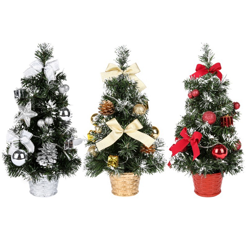 Mô hình cây thông noel có đèn Led trang trí Giáng Sinh 20cm 40cm