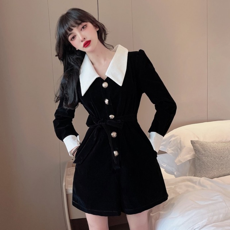 Jumpsuit Ống Rộng Lưng Cao Thời Trang Cá Tính 2021