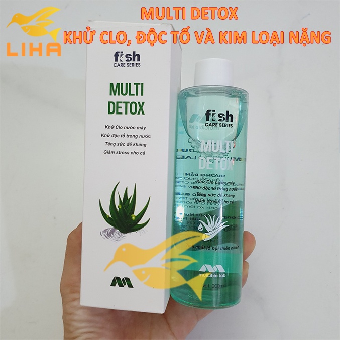 Multi Detox 200ml - Khử Clo, Độc Tố và Kim Loại Nặng Bể Cá