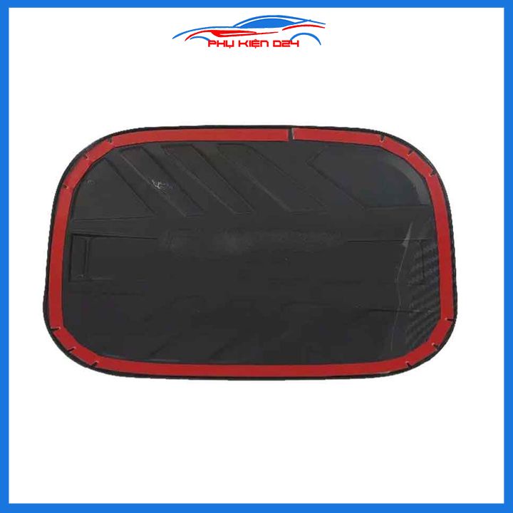 Ốp nắp bình xăng Santafe 2019-2020-2021-2022-2023 vân cacbon chống trầy trang trí ô tô