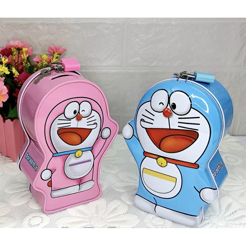 Đồ chơi két sắt ống tiết kiệm hình Doraemon ngộ nghĩnh cho bé