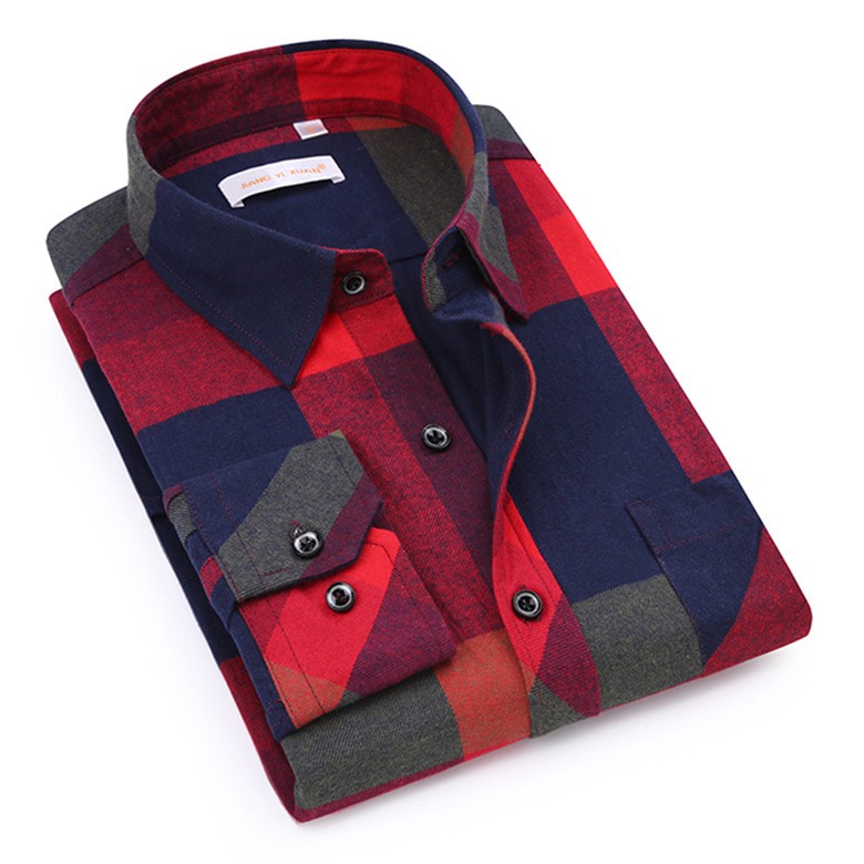 Sơ Mi Nam Hàn Quốc Sọc Caro Cao Cấp Chất Cotton Cực Mát | BigBuy360 - bigbuy360.vn