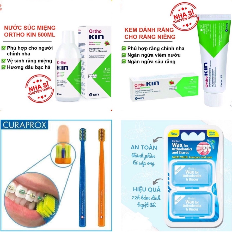 Sáp Chỉnh Nha Piksters SDDS- Bảo vệ răng nướu cho mắc cài sứ, kim loại...giúp giảm cọ sát, tránh tổn thương