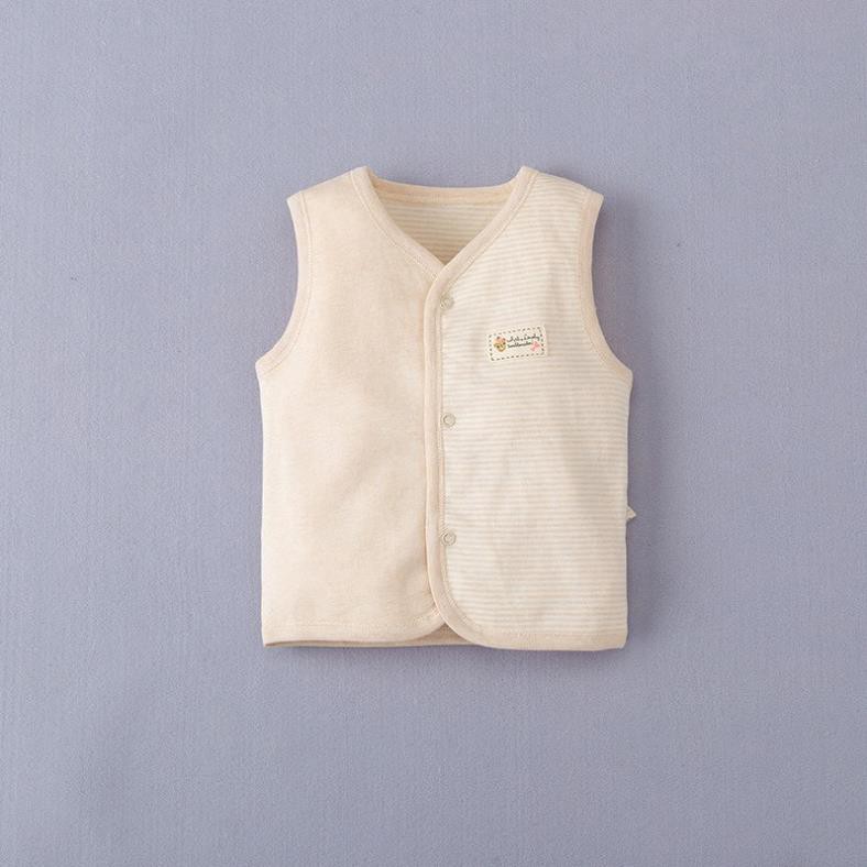 Áo khoác gile cotton organic cho bé 0-3 tuổi 100% cotton hữu cơ tự nhiên không chất tẩy nhuộm cực kỳ mềm mại và ấm áp